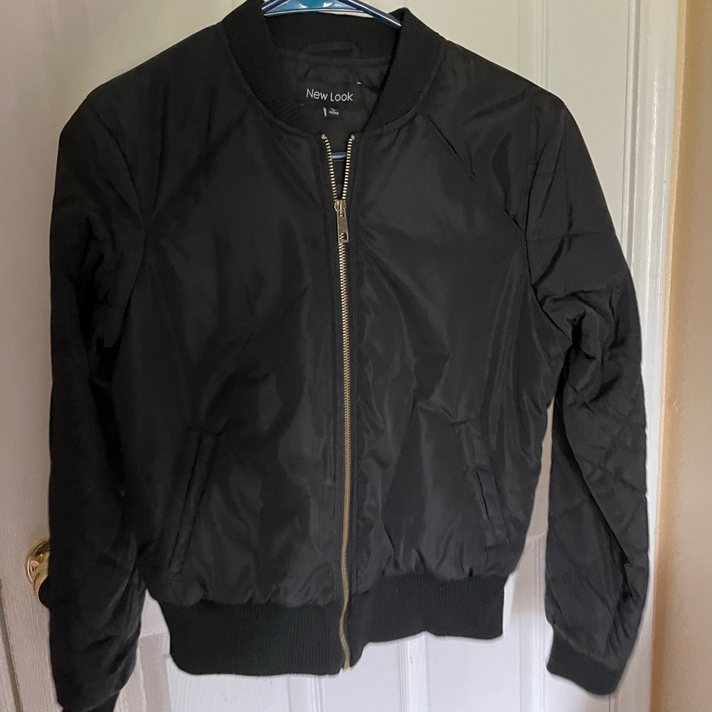 Black bomber jacket